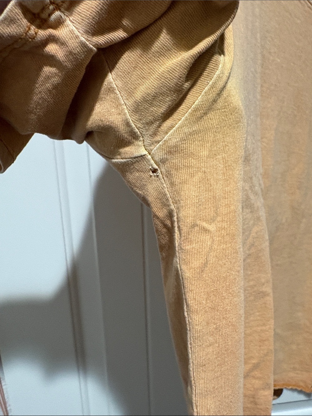 O'Neill Cropped Tee in Camel Brown with Eyelash - Picture 6 of 6